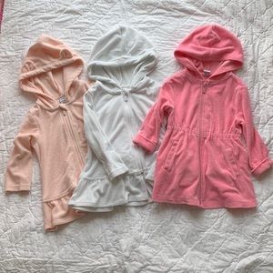 Old navy set of 3 girls swim cover ups size 12-18 and 18-24